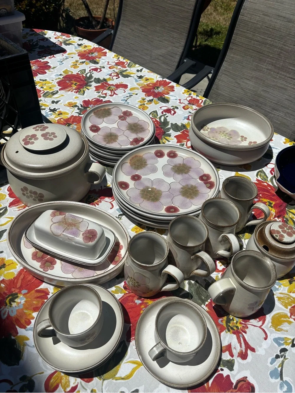 Denby England Vintage Gypsy salad plates. Please see other same pattern listings